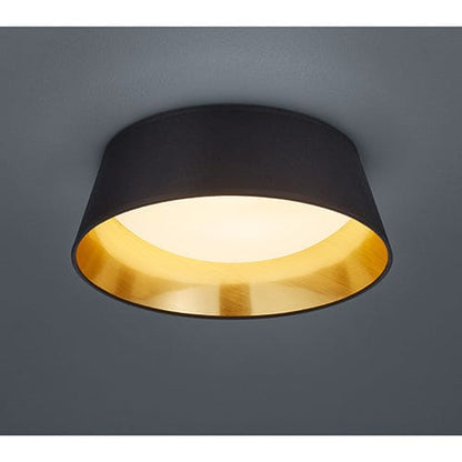 Abat Jour Noir pour Plafond en Rond