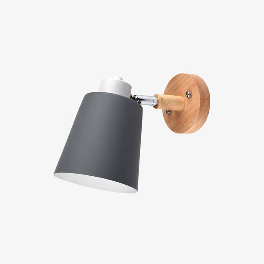Applique Murale LED Orientable - Élégance Naturelle en Bois et Métal 1