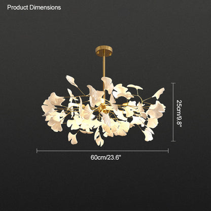 Leaf Chandelier - Gingko Elegance