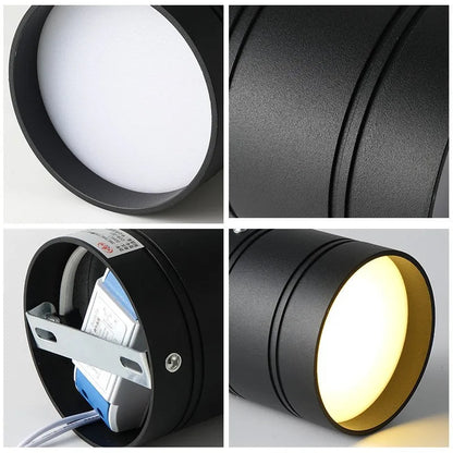 Plafonnier LED Dimmable - Cylindre Élégant Design Moderne-4