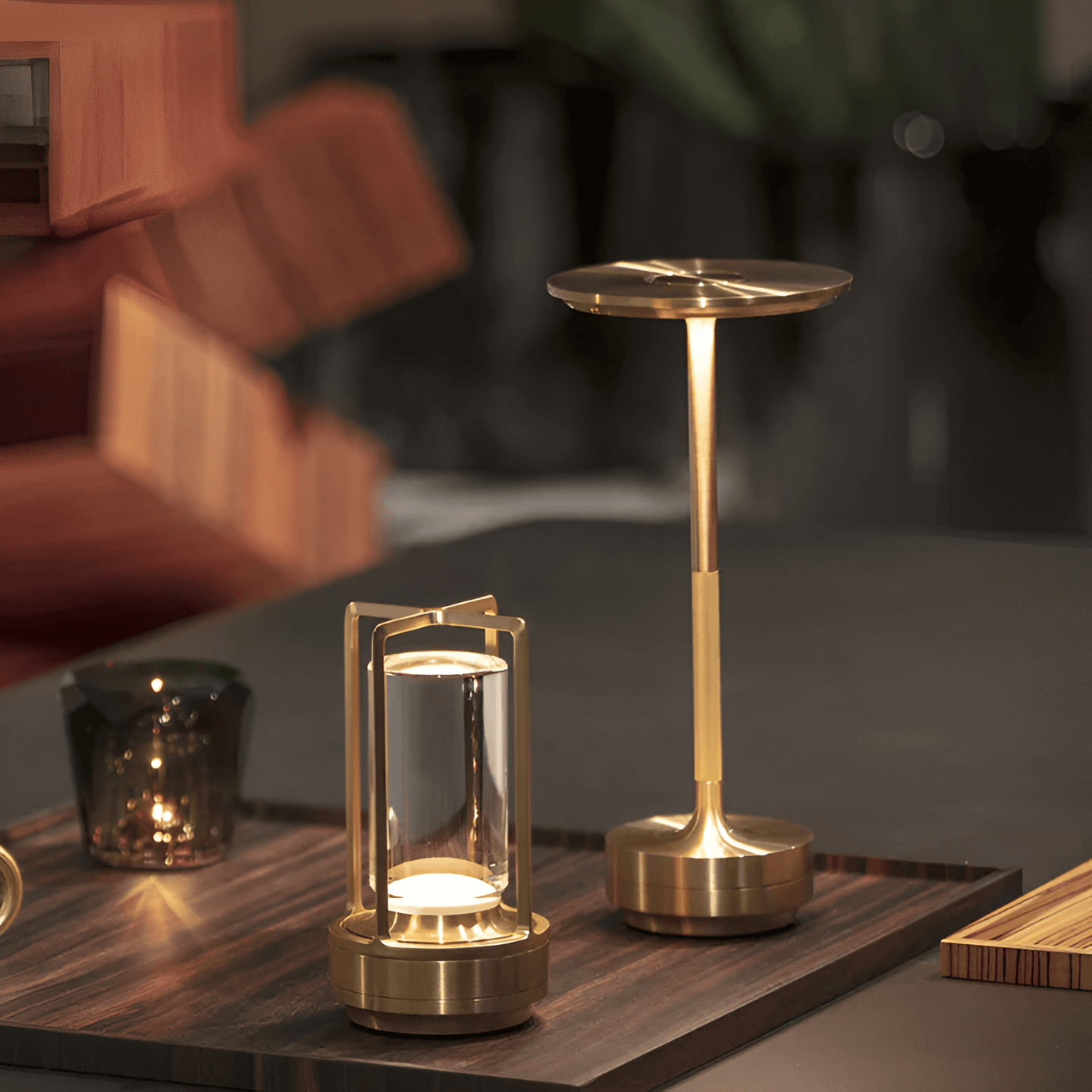 Lampe d'Ambiance Brinola Rechargeable - Élégance Moderne et Chaleur Cozy-4