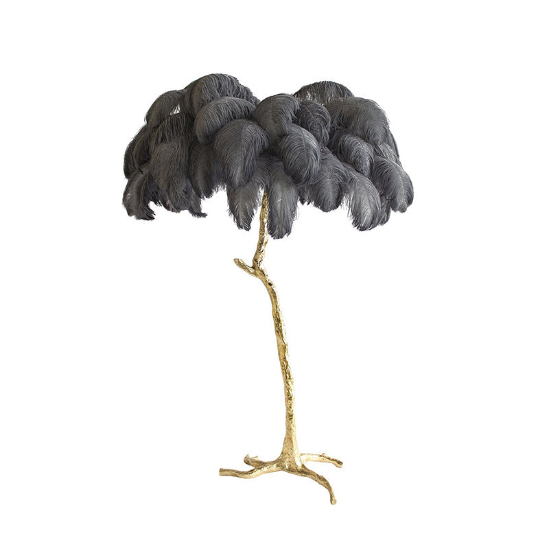 "Feather Oasis" Floor Lamp