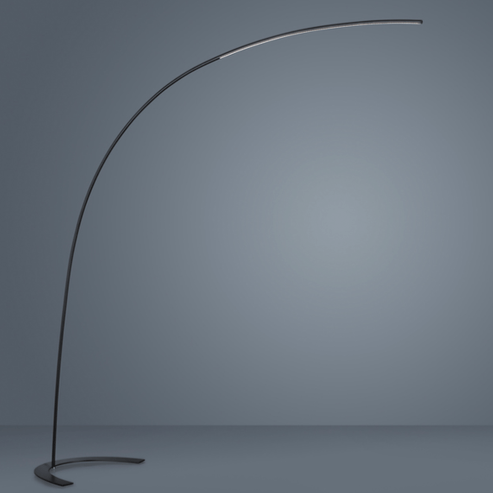 Lampadaire Arc Noir - Style Minimaliste pour salon