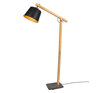 Lampadaire Bois Noir