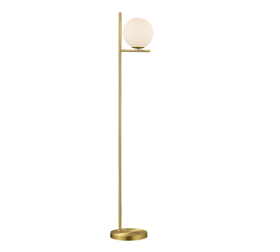 Lampadaire Boule Blanche