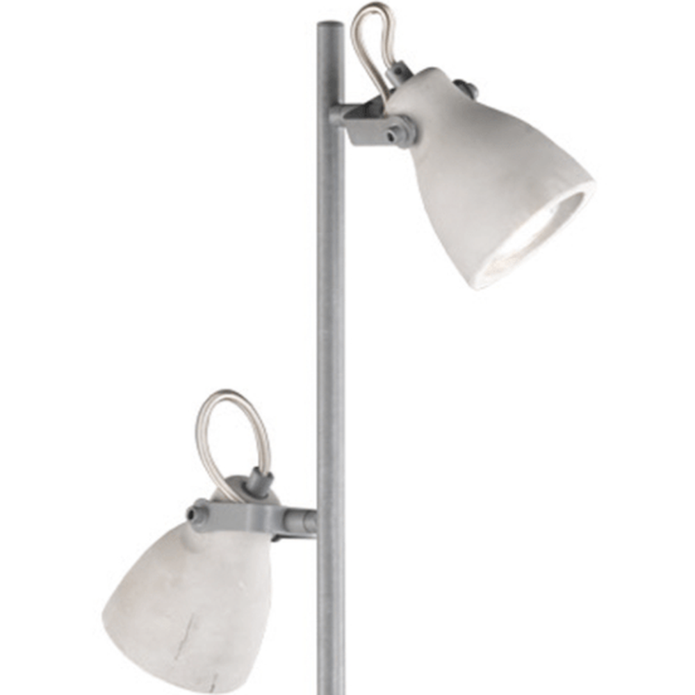 Lampadaire gris en métal et béton - Style Industriel
