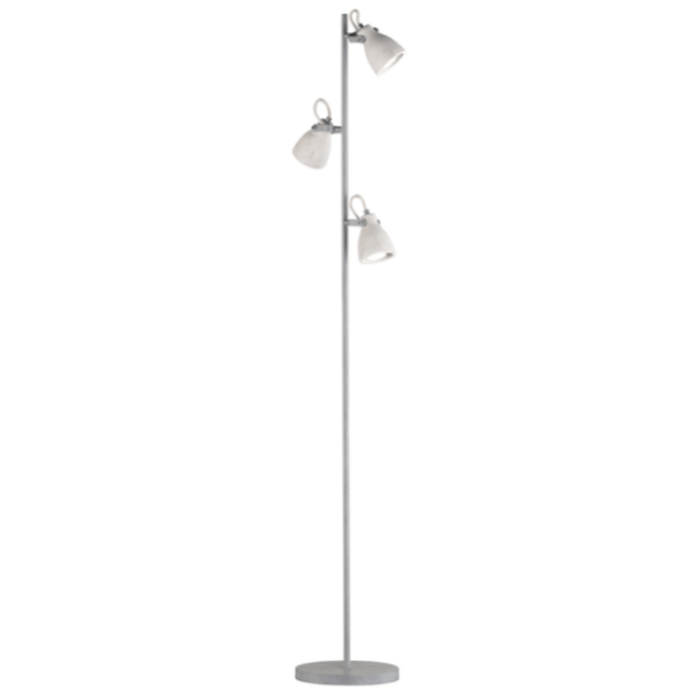 Lampadaire gris en métal et béton - Style Industriel