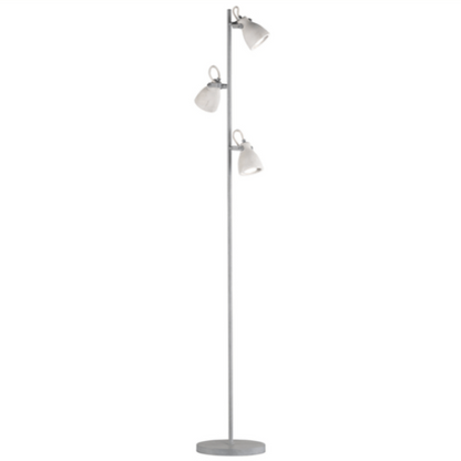 Lampadaire gris en métal et béton - Style Industriel