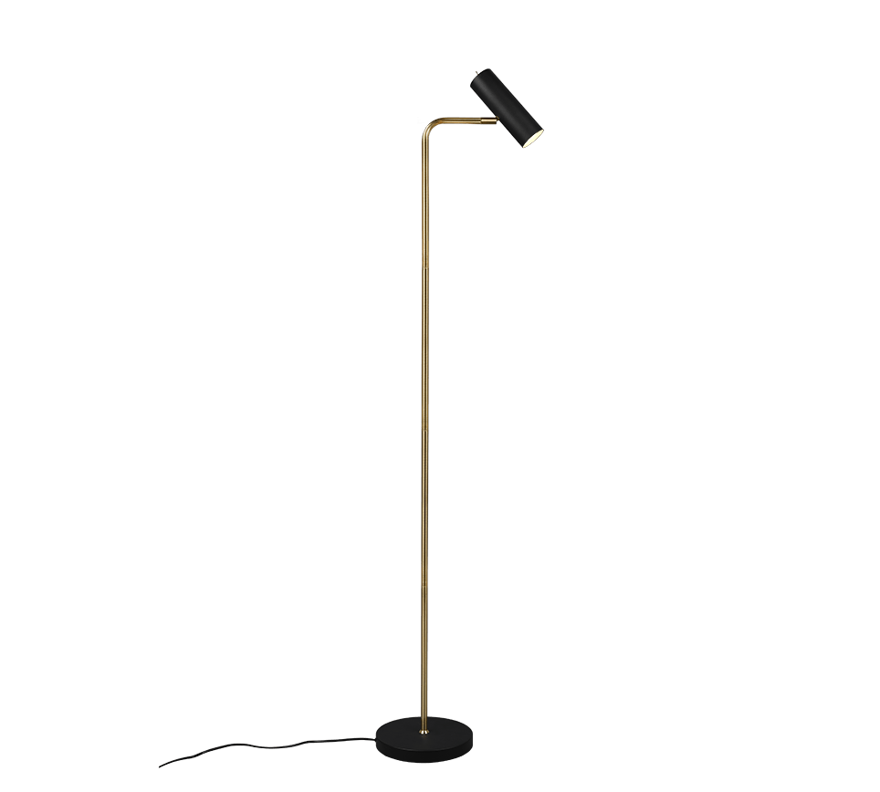 Lampadaire Noir Et Dore