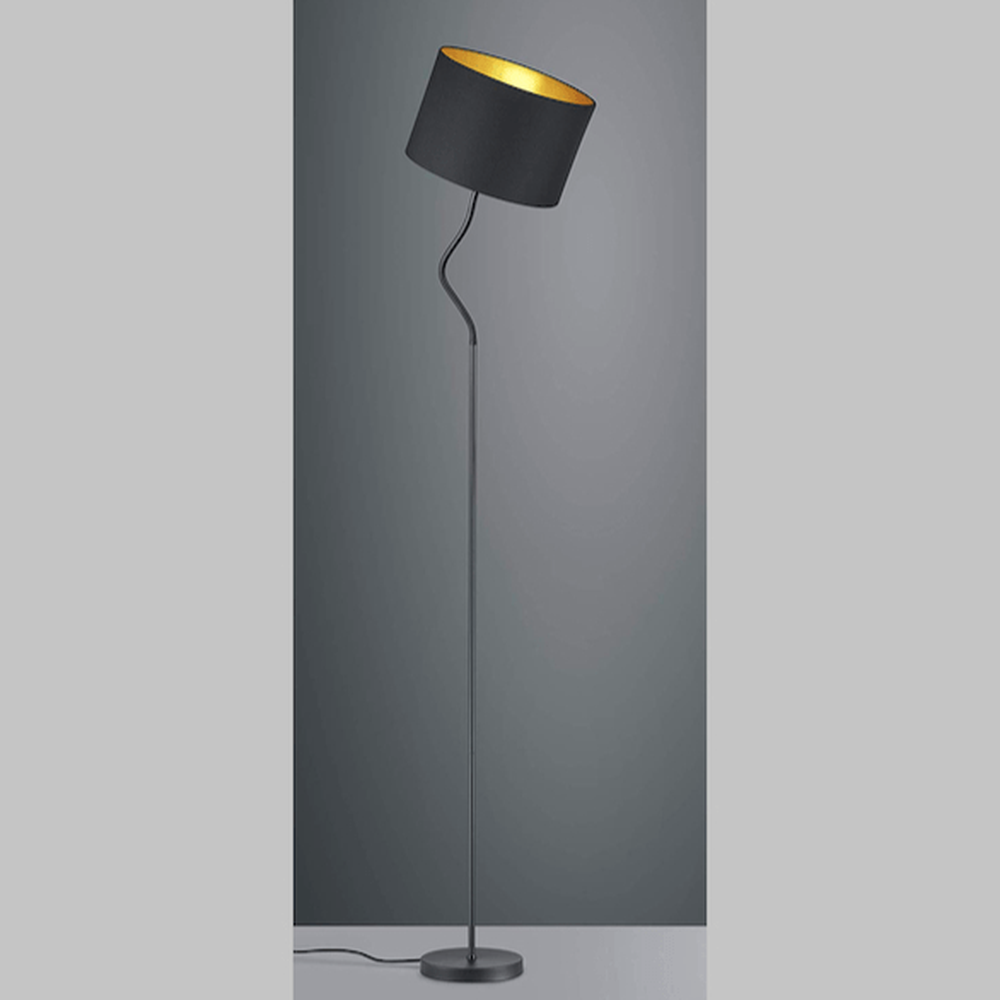 Lampadaire Noir Et Or