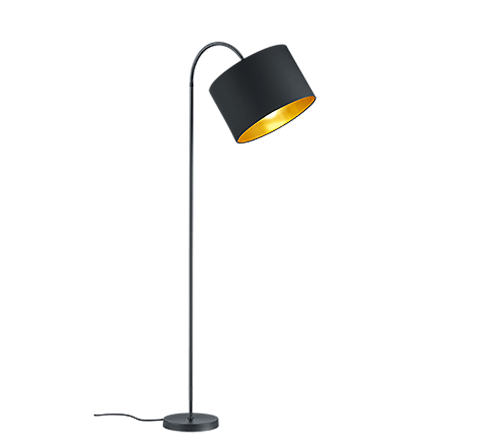 Lampadaire Noir Et Or