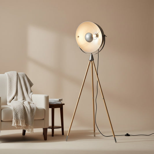 Lampadaire Trepied Industriel