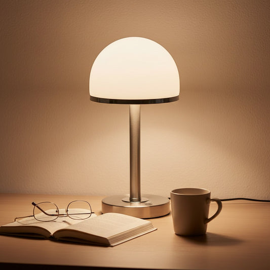 Lampe de Chevet Champignon Blanc