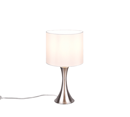 Lampe D'Appoint pour Salon - Chrome et Blanc