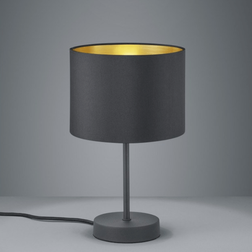 Lampe de Table Noire Et Doré