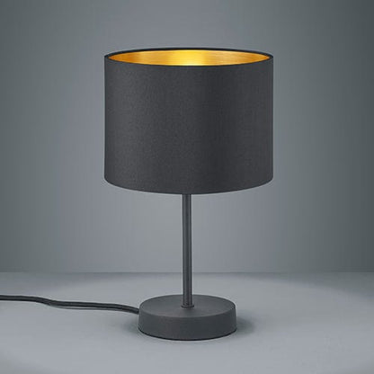 Lampe de Table Noire Et Doré