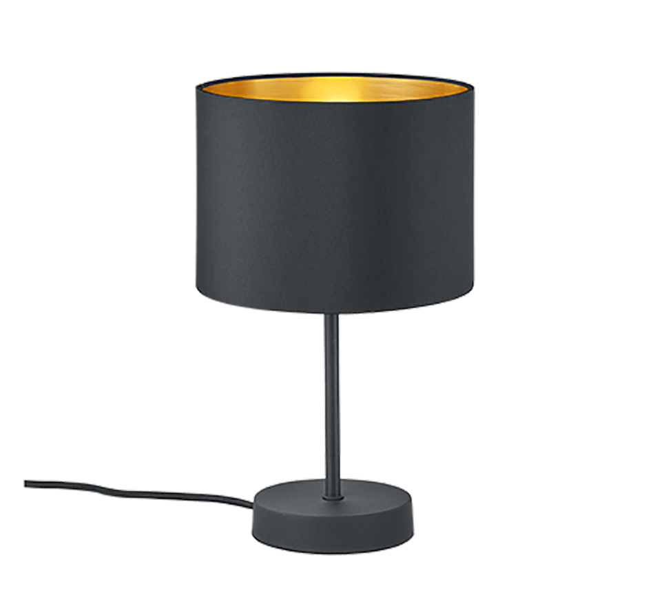 Lampe de Table Noire Et Doré