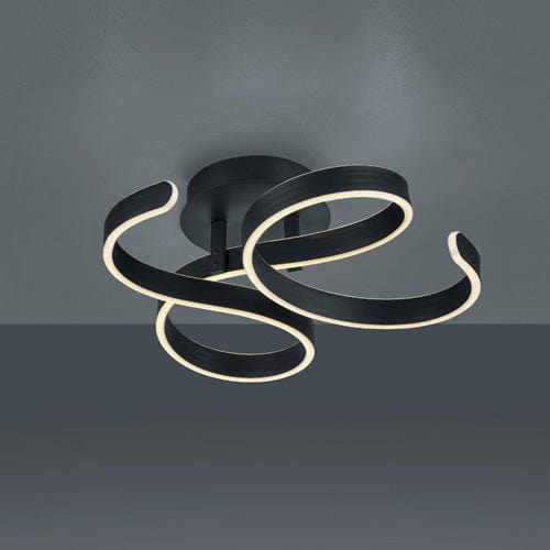 Lampe Noire pour Plafond de Salon