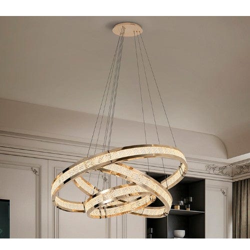 LED Lustre Or pour Salon