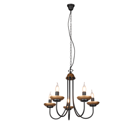 Luminaire Suspendu Chandelier Noir