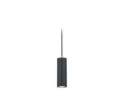Luminaire Suspension Tube Noir