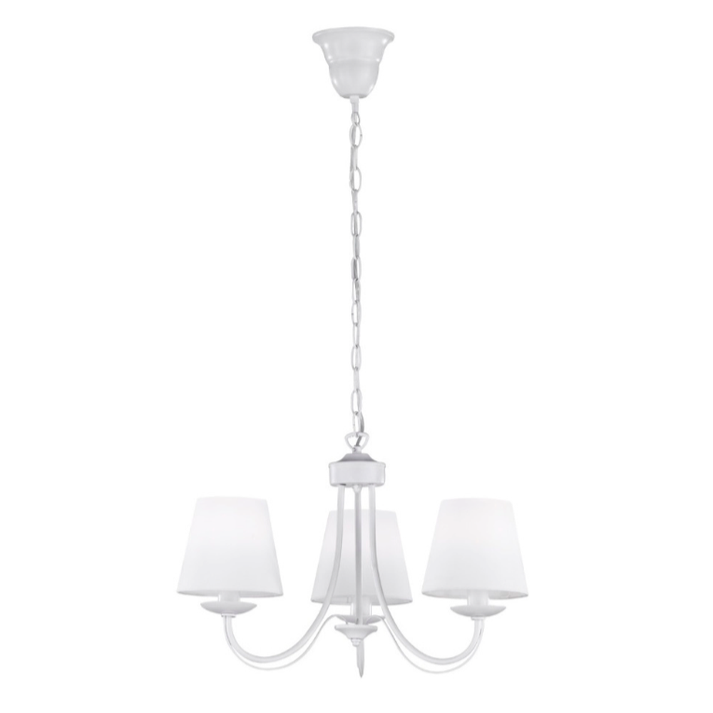 Lustre 3 Branches Blanc