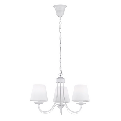 Lustre 3 Branches Blanc