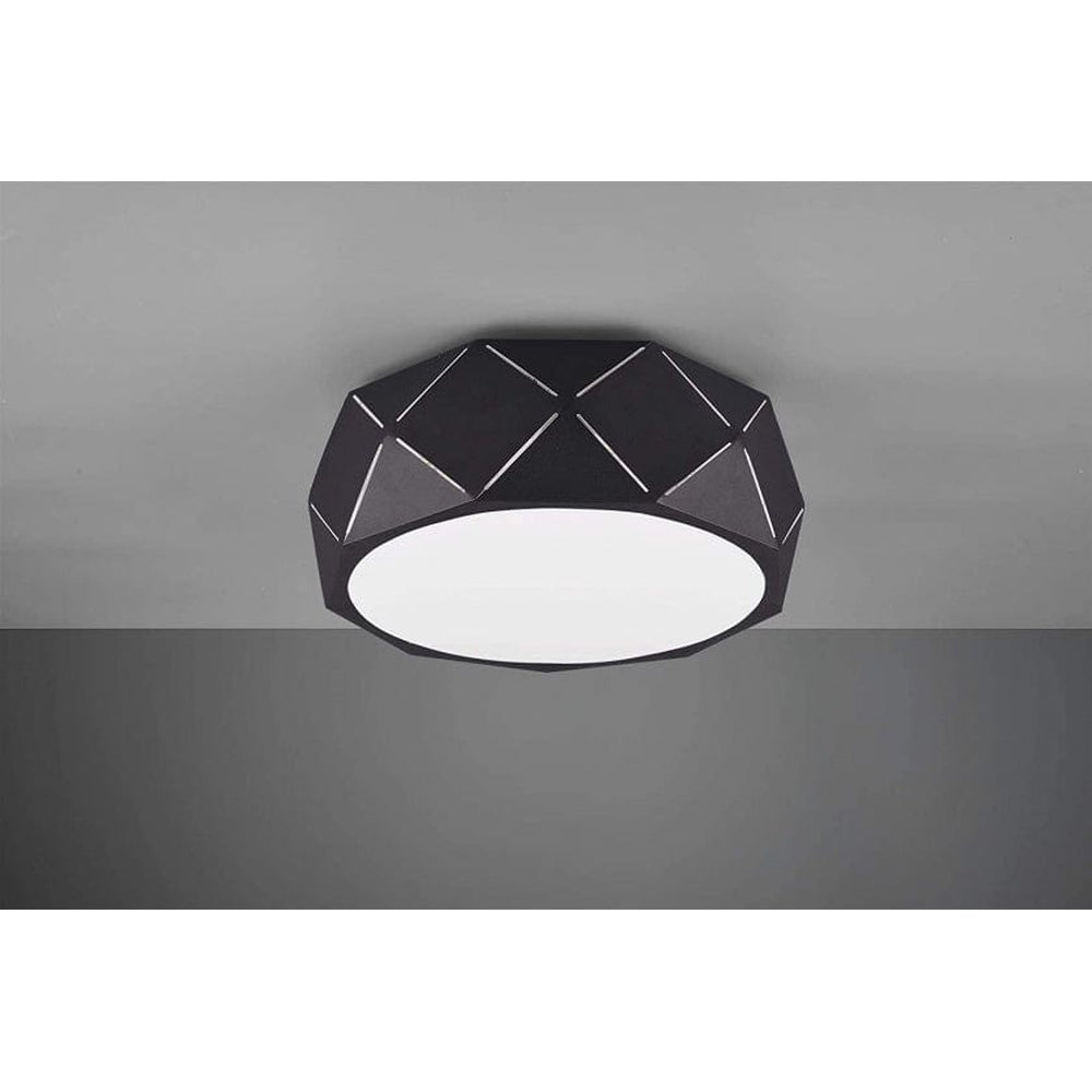 Plafonnier Cylindrique Noir