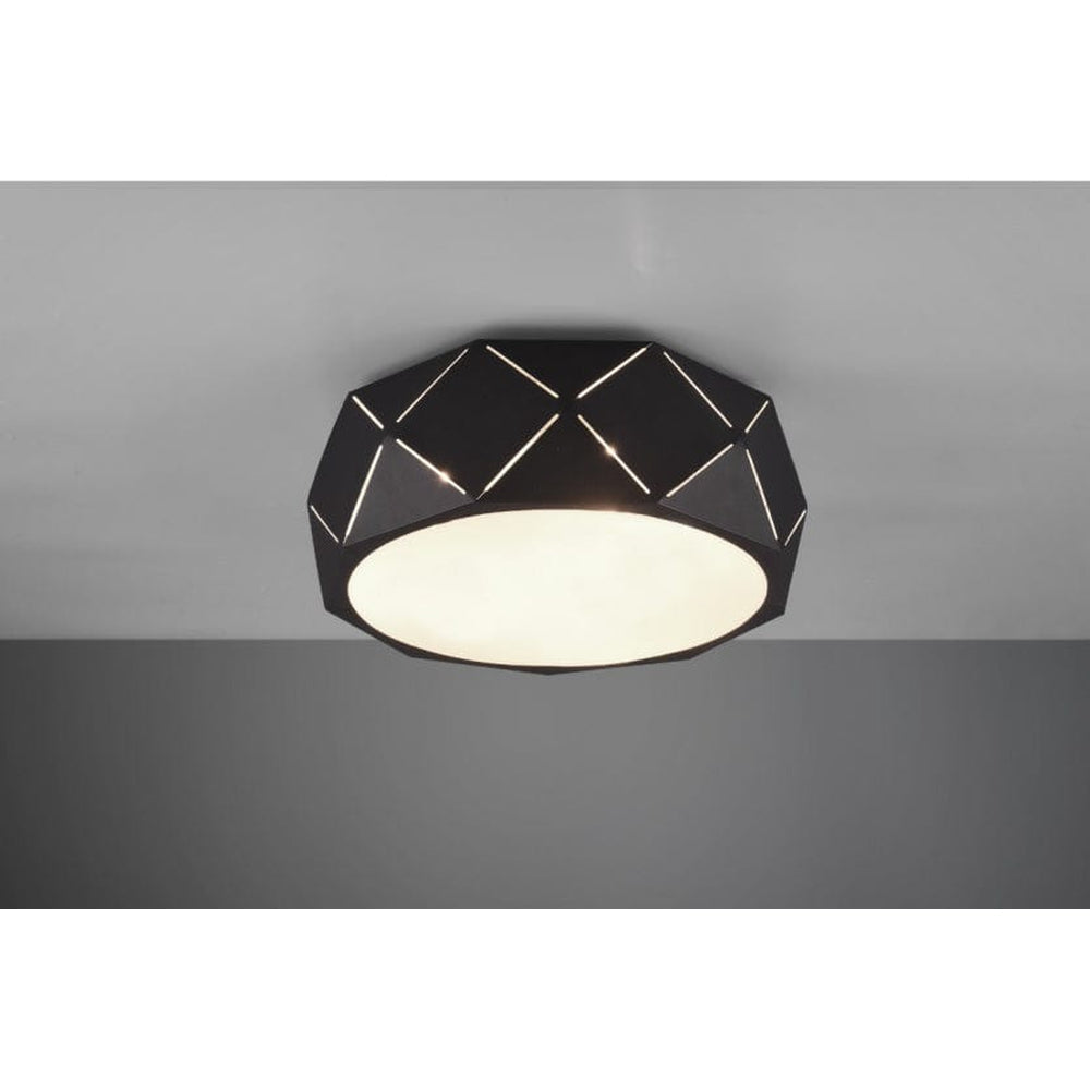 Plafonnier Cylindrique Noir