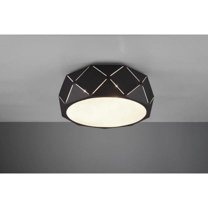 Plafonnier Cylindrique Noir