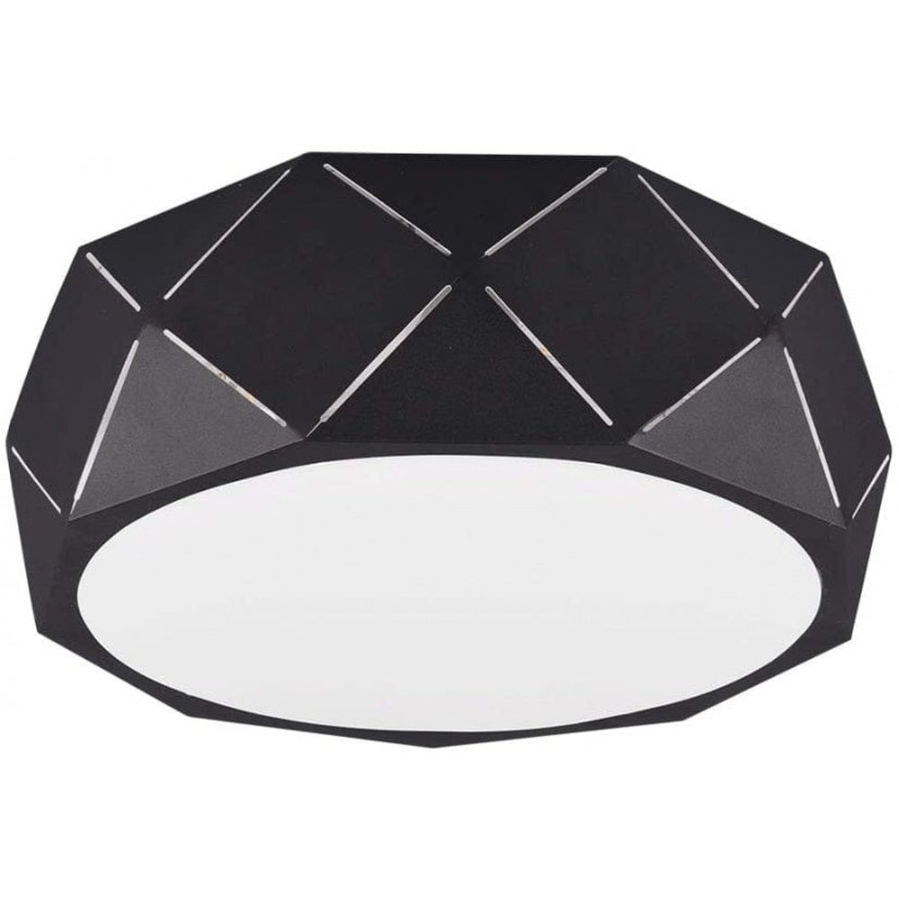 Plafonnier Cylindrique Noir
