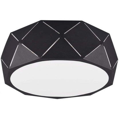 Plafonnier Cylindrique Noir