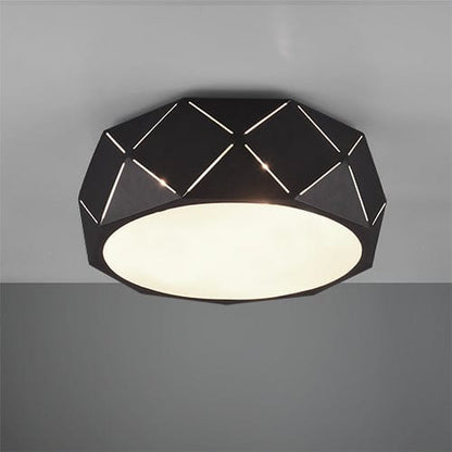 Plafonnier Cylindrique Noir