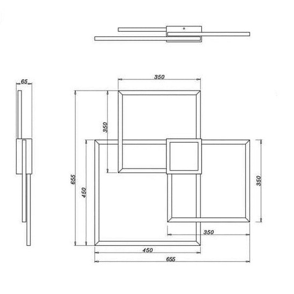 Plafonnier Gris Metal