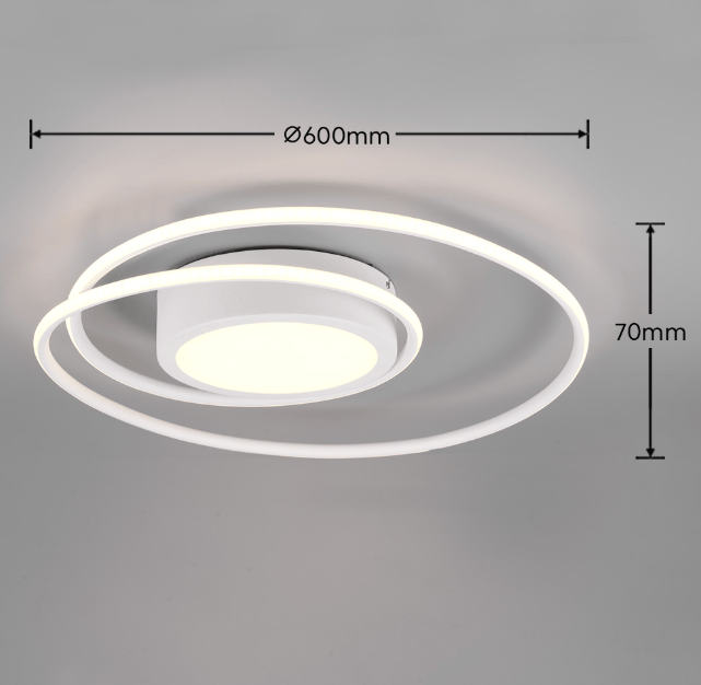 Plafonnier Blanc Led Design Dimmable