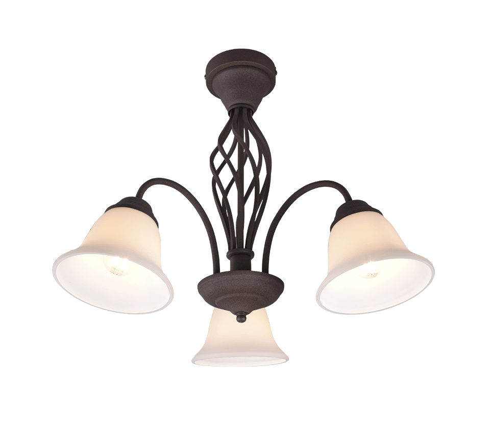 Plafonnier Metal Rouille