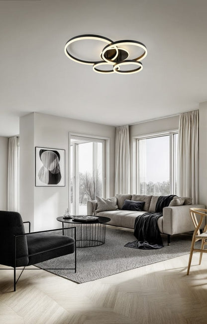 Plafonnier Noir Led