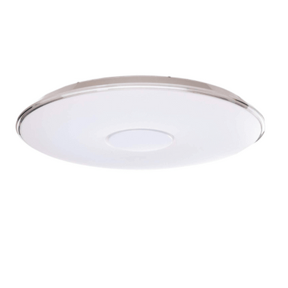 Plafonnier Rond en Verre Blanc de 60cm