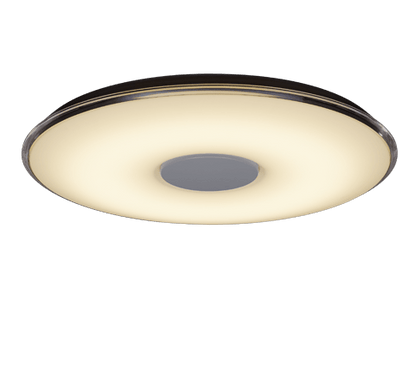 Plafonnier Rond en Verre Blanc de 60cm