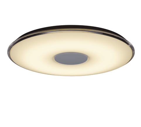 Plafonnier Rond en Verre Blanc de 60cm