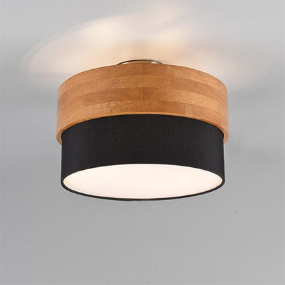 Plafonnier Salle De Bain Noir Et Bois