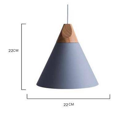 Variant image for Suspension Vintage en Bois et Aluminium - Cone-6