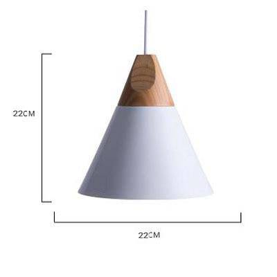 Variant image for Suspension Vintage en Bois et Aluminium - Cone-7