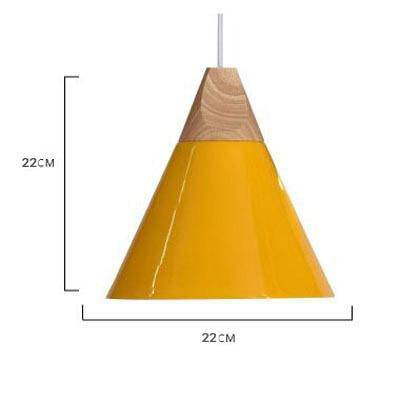 Variant image for Suspension Vintage en Bois et Aluminium - Cone-8