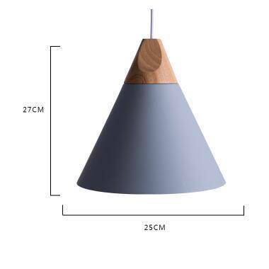 Variant image for Suspension Vintage en Bois et Aluminium - Cone-10