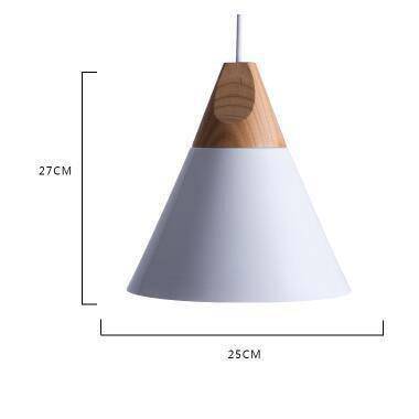 Suspension Vintage en Bois et Aluminium - Cone-5
