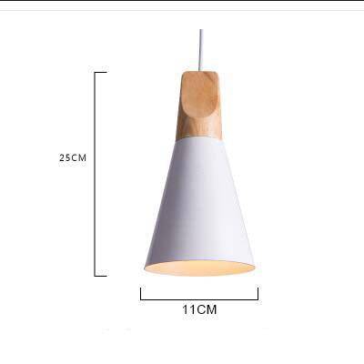 Variant image for Suspension Vintage en Bois et Aluminium - Cone-3