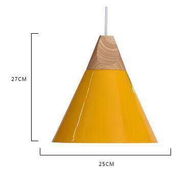 Variant image for Suspension Vintage en Bois et Aluminium - Cone-12