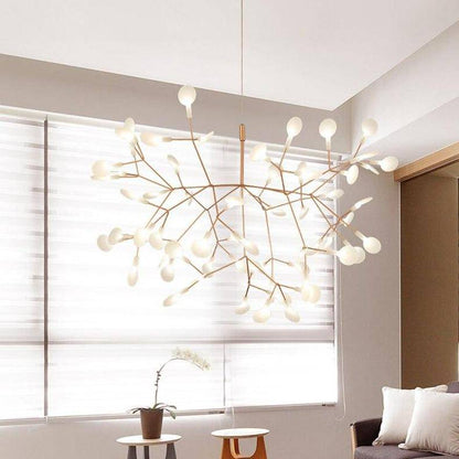 Suspension Arbre LED - Élégance Cuivrée ou Noire-4