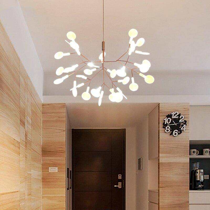 Suspension Arbre LED - Élégance Cuivrée ou Noire-5